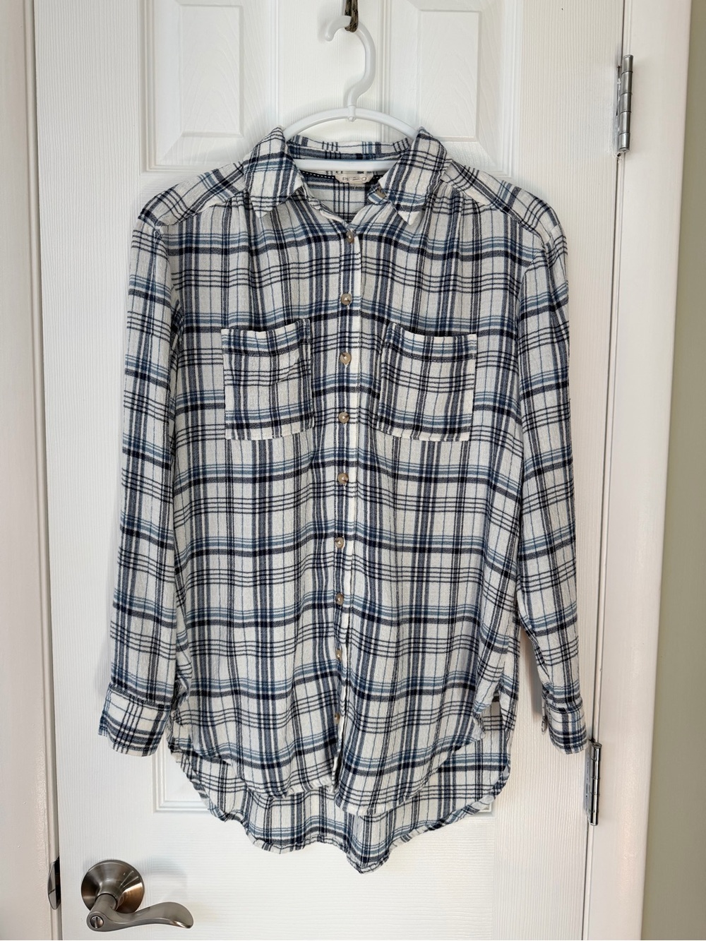 Pilcro by Anthropologie women’s plaid button-front shirt in XXS soft lightweigh